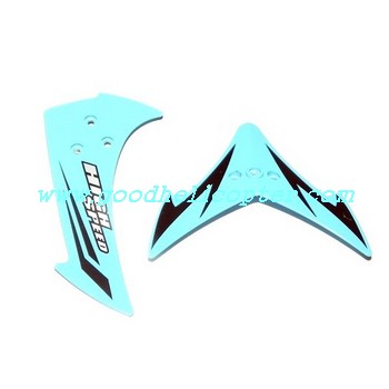 jxd-349 helicopter parts tail decoration set (blue color)